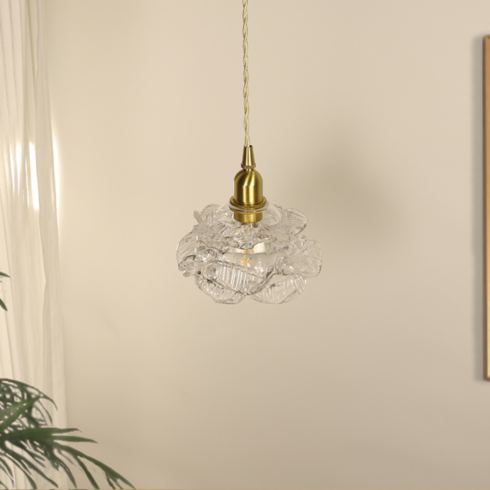 Hailie pendant light fixture, modern glass pendant lighting