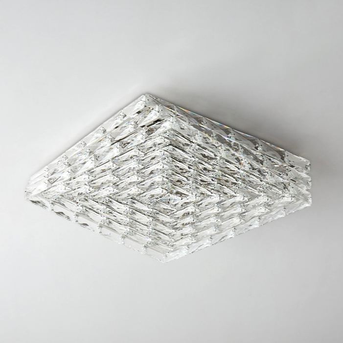 Byers Modern Square Crystal Ceiling Light Shades Bedroom Living Room