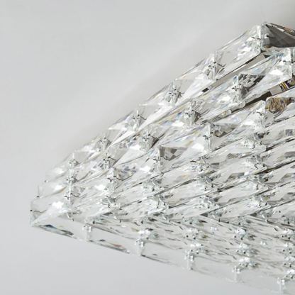 Byers Modern Square Crystal Ceiling Light Shades Bedroom Living Room