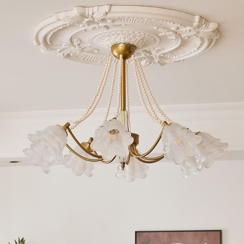 Marilyn Vintage Flower Glass Pendant Light Shades Living Room Bedroom