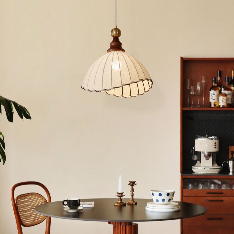 Renée Vintage Cottage Fabric Pendant Light Shades Dining Room Bedroom
