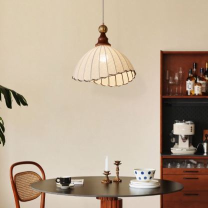 Renée Vintage Cottage Fabric Pendant Light Shades Dining Room Bedroom