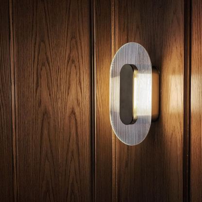 Orr Minimalism Metal Glass Wall Lamp Dining Room  Bedroom