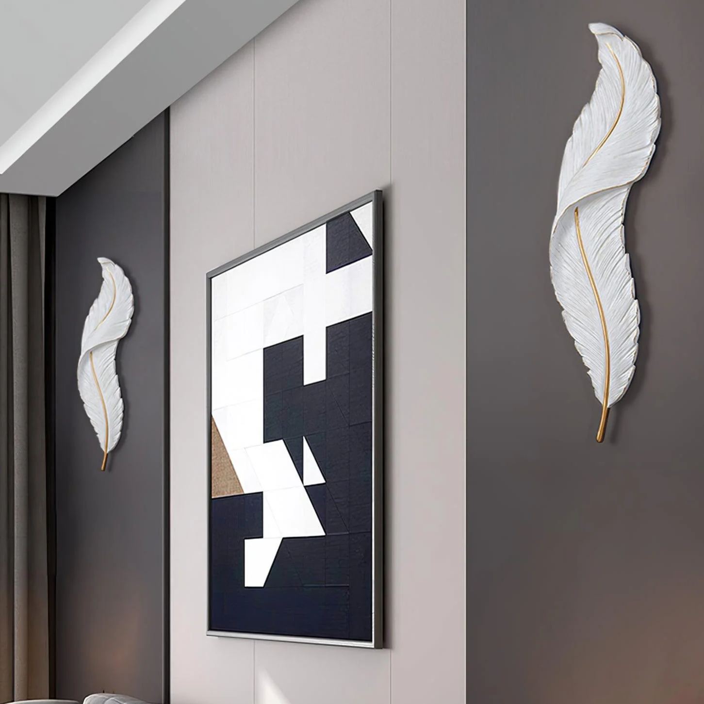 Ozawa Natural LED Resin Wall Lamp Dining Room Bedroom