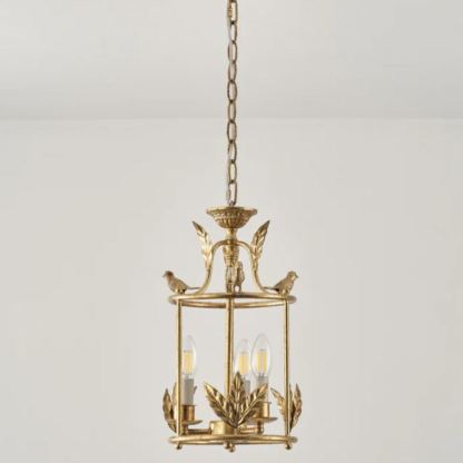 Alessio Vintage Metal Bronze Gold Pendant Light Dining Room Bedroom