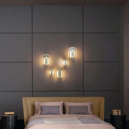 Orr Minimalism Metal Glass Wall Lamp Dining Room  Bedroom