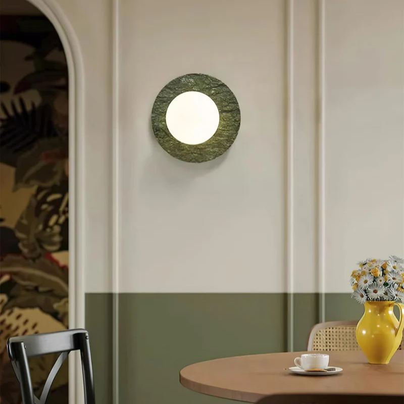 Jade Minimalist Globe Marble Wall Lamp