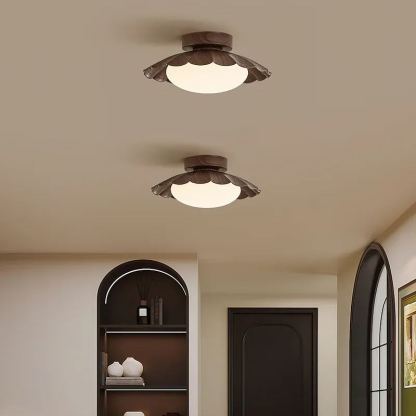 Morandi Round Petal Flush Mount Ceiling Light