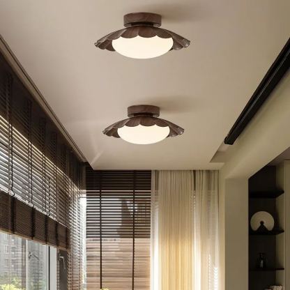 Morandi Round Petal Flush Mount Ceiling Light