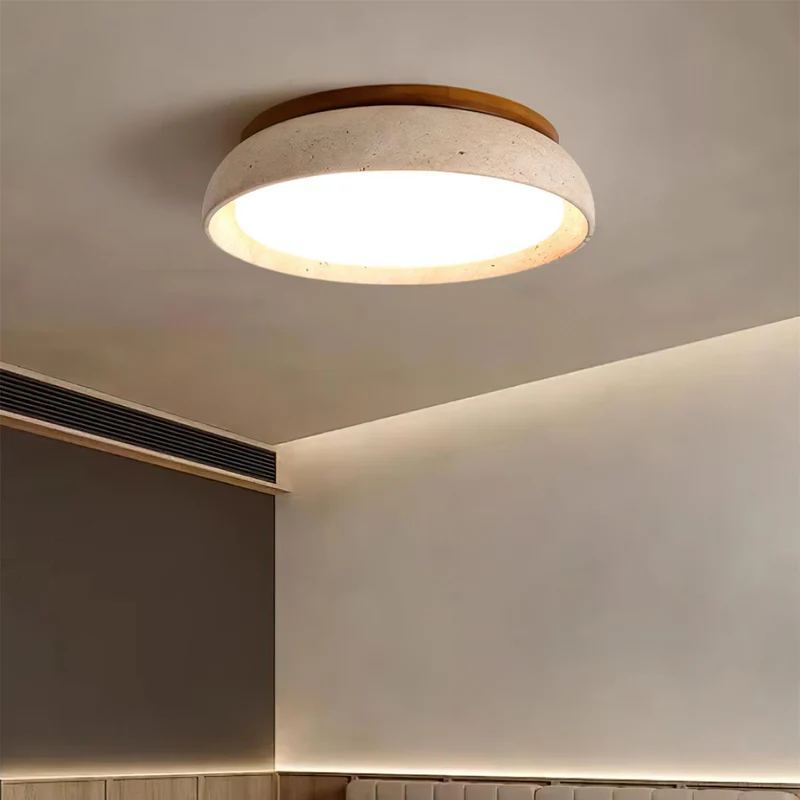Zaid Natural Travertine Ceiling Light