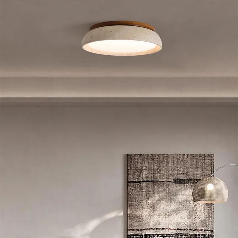 Zaid Natural Travertine Ceiling Light