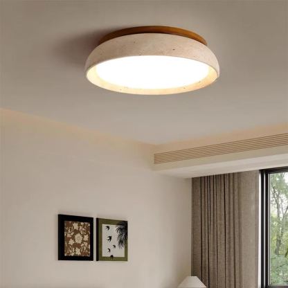 Zaid Natural Travertine Ceiling Light