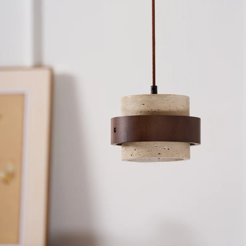 Zaid Modern Travertine Pendant Light
