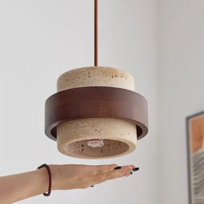 Zaid Modern Travertine Pendant Light