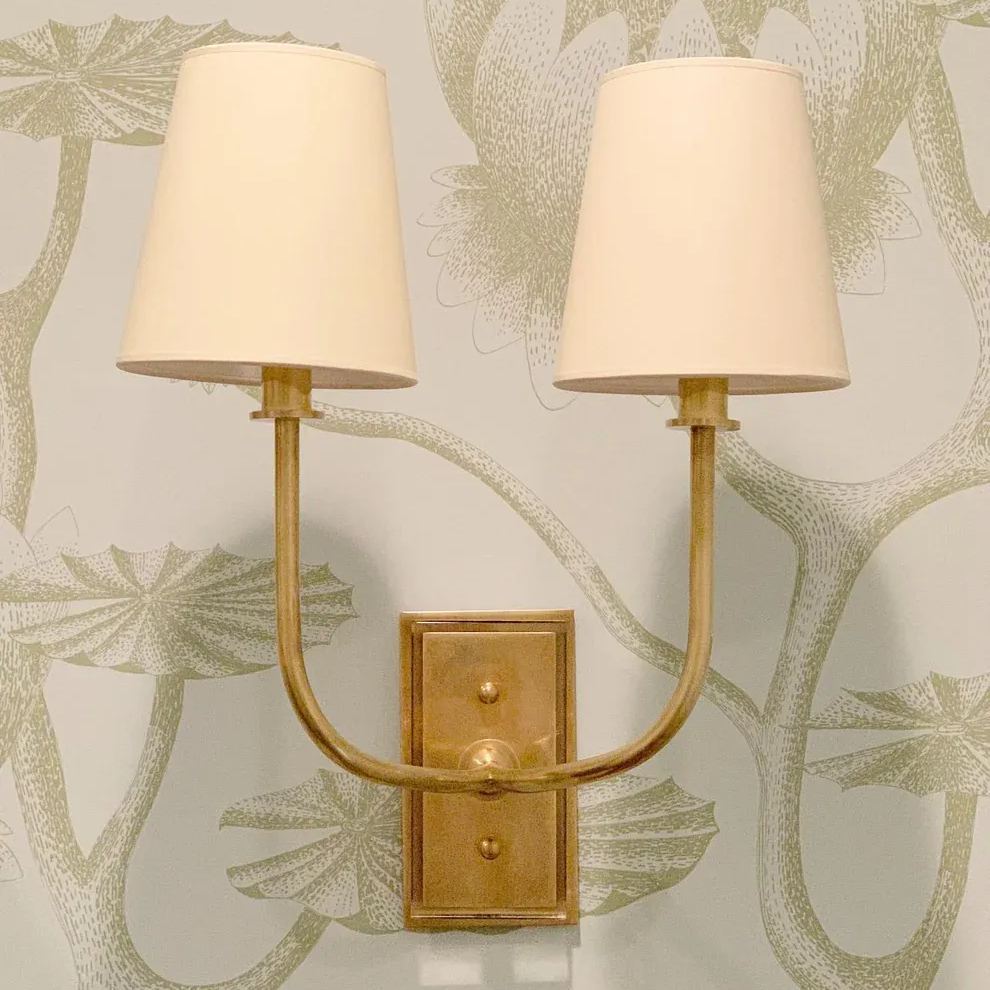 Alessio Vintage Classical Metal Fabric Wall Light Shades Bedroom Bathroom Hallway