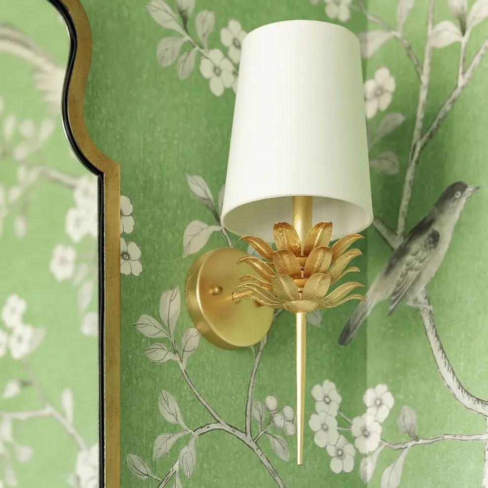 Alessio Vintage Antique Metal Fabric Wall Light Shades Bathroom Bedroom