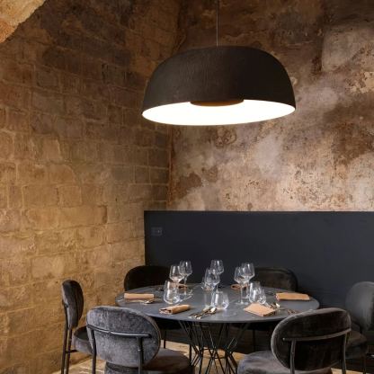 Stylish dining room with Carins pendant light, ideal for study or living space