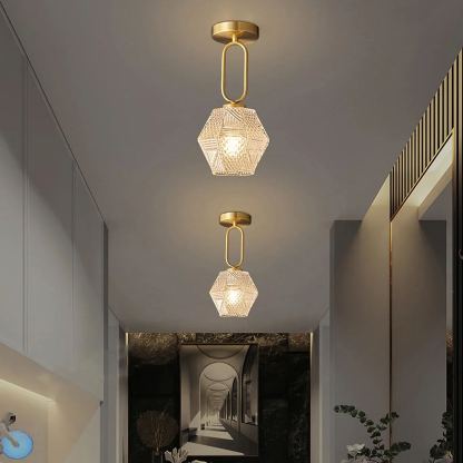 Alessio Vintage Luxury Glass Ceiling Light Shades Bedroom Hallway