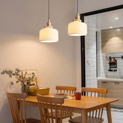 Hailie Ceramic Pendant Lights over Dining Table