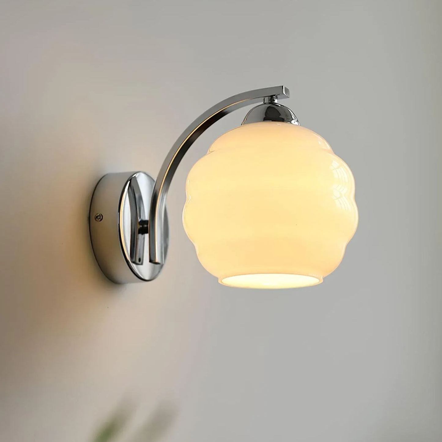 Carins Vintage Antique Glass Wall Light Shades Bedroom Living Room
