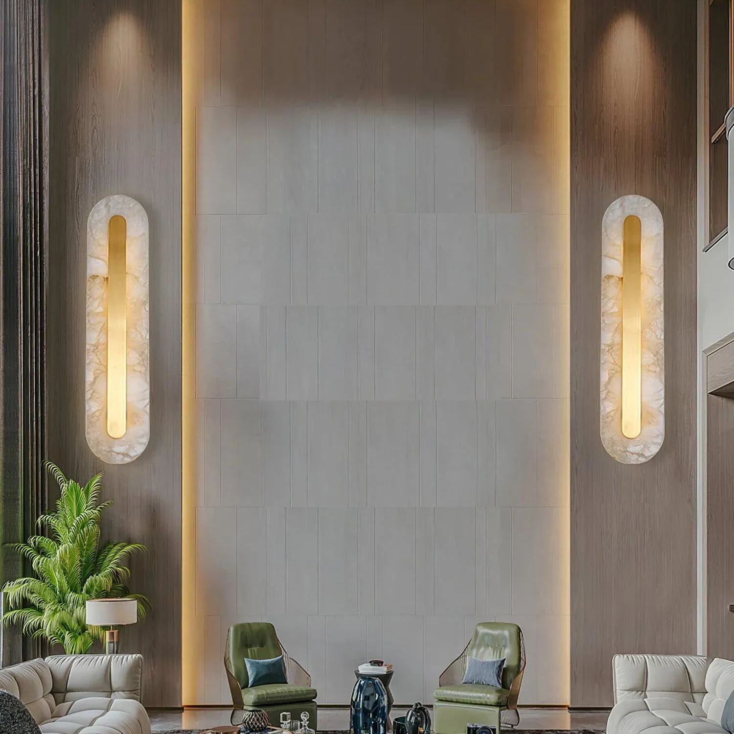 Ozawa Modern Rounded Resin Wall Light Bedroom Hallway Living Room