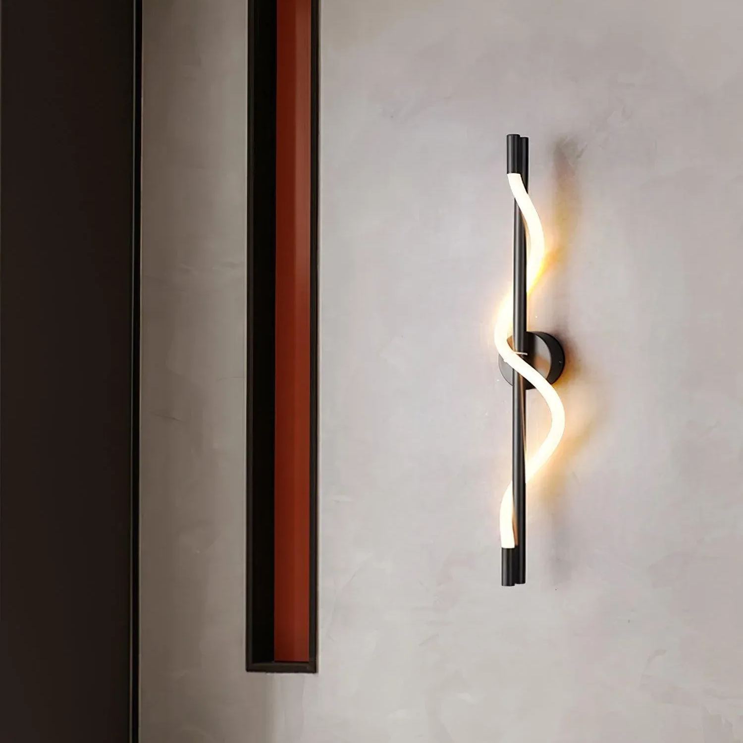 Valentina Modern Flexible Curve Metal Wall Light Living Room Bedroom