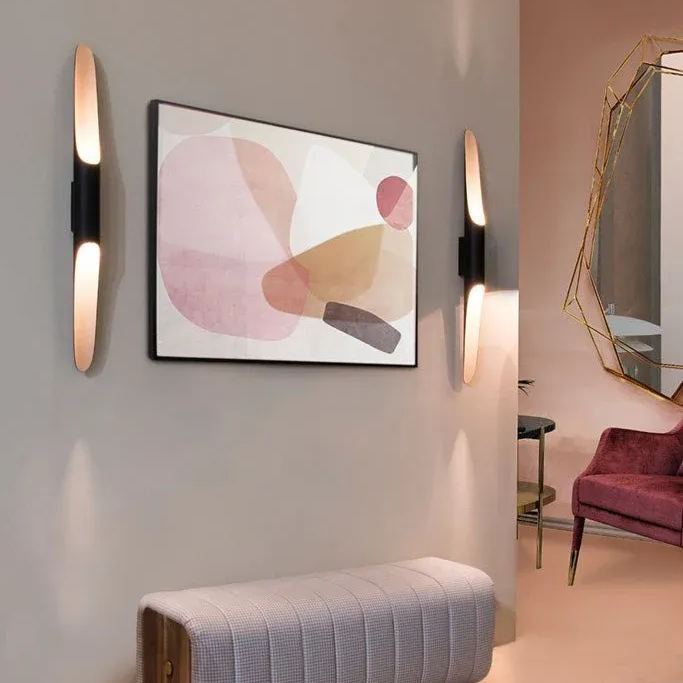 Orr Modern Minimalism Long Metal Wall Light Living Room Bedroom Hallway