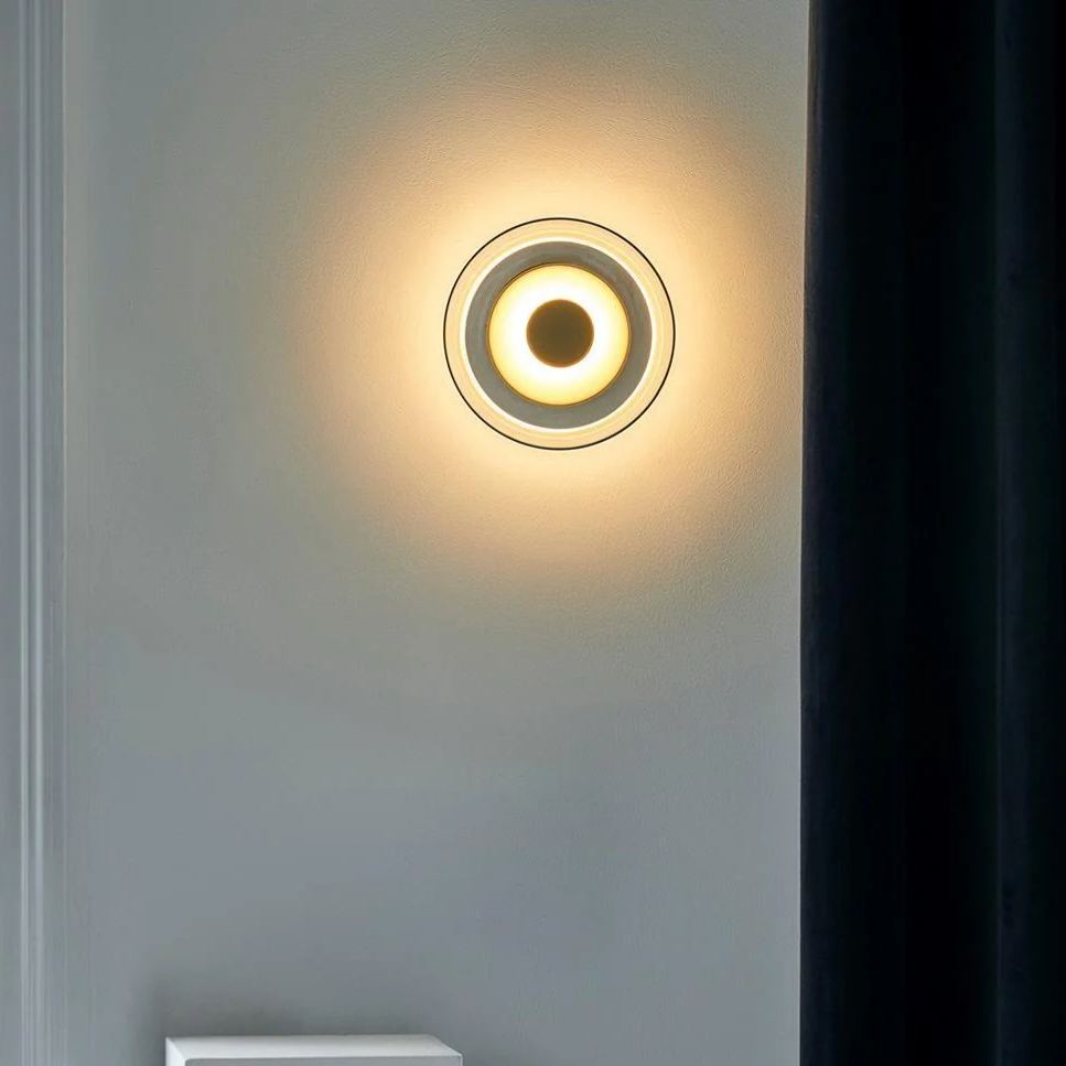 Hailie Modern Round Bowl Glass Wall Light Shades Bedroom Hallway