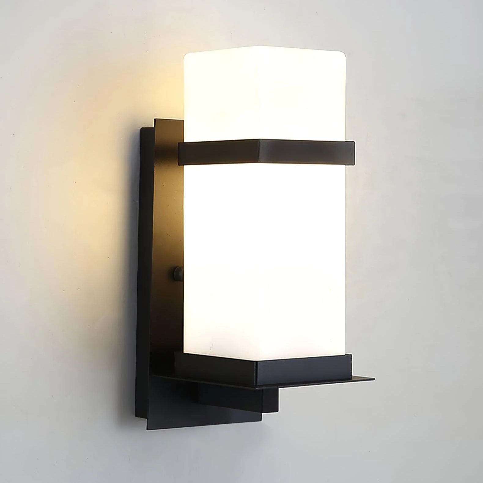 Edge Urban Glass Metal Wall Lamp Garden Park Waterproof