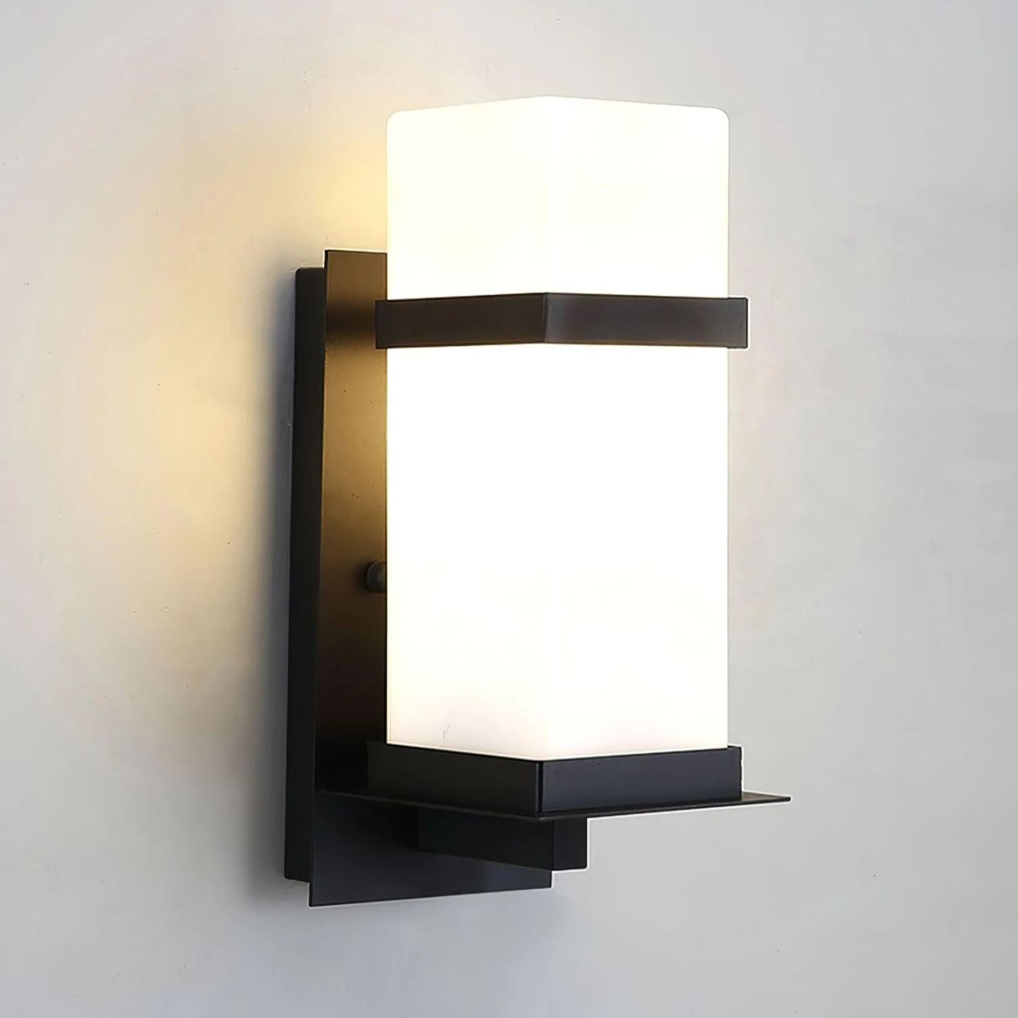 Edge Urban Glass Metal Wall Lamp Garden Park Waterproof
