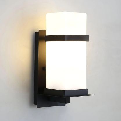 Edge Urban Glass Metal Wall Lamp Garden Park Waterproof