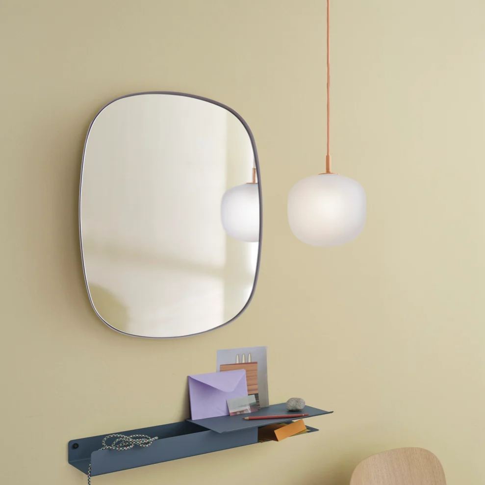 Hailie Modern Round Metal Glass Pendant Light Bedroom Dining Room