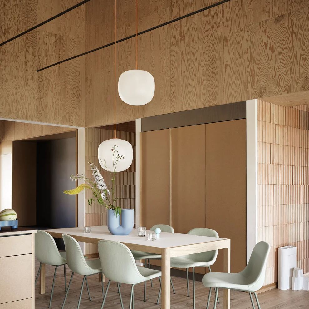 Hailie Modern Round Metal Glass Pendant Light Bedroom Dining Room