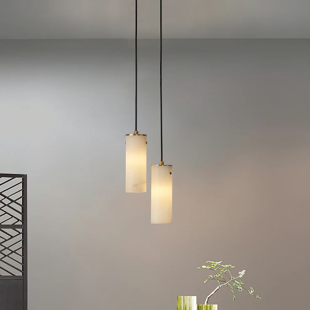 Jade Modern Pendant Light Alabaster Bedroom Dining Room