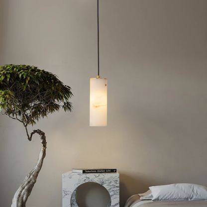 Jade Modern Pendant Light Alabaster Bedroom Dining Room