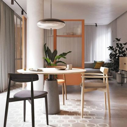 Leilani Nordic Modern Oval Single Pendant Light
