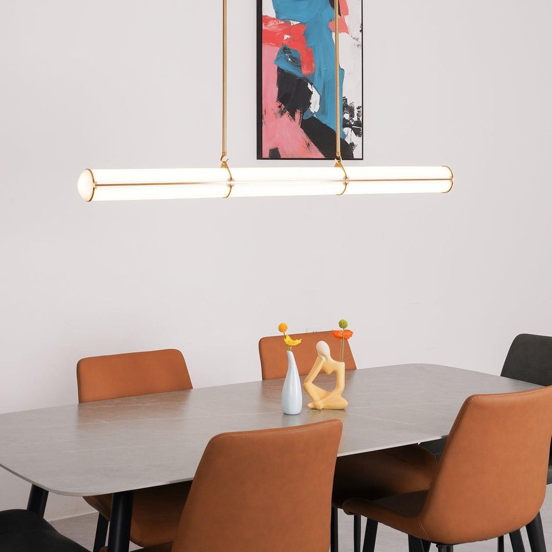 Alessio Industrial Metal Acrylic Gold Black Pendant Light Bedroom Living Room