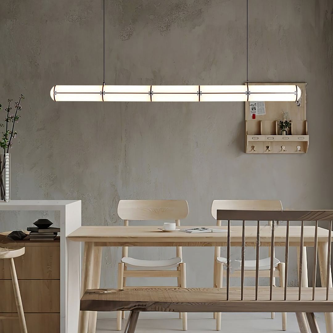 Alessio Industrial Metal Acrylic Gold Black Pendant Light Bedroom Living Room