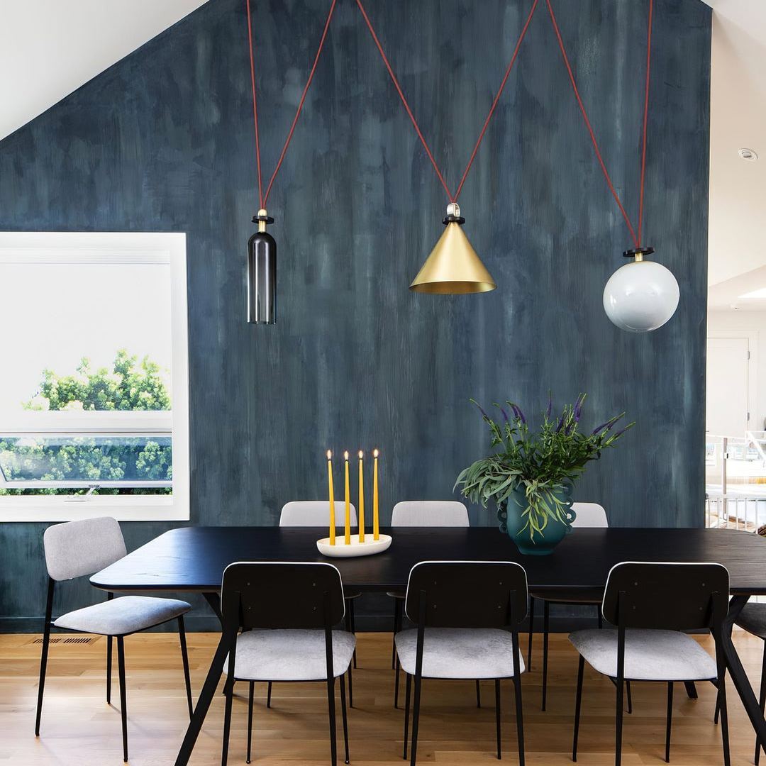 Alessio Unusual Metal Glass Pendant Light Bedroom Living Room