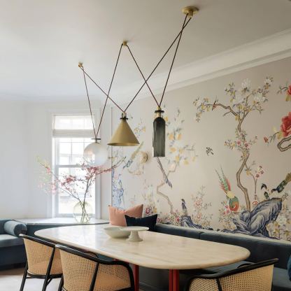 Alessio Unusual Metal Glass Pendant Light Bedroom Living Room