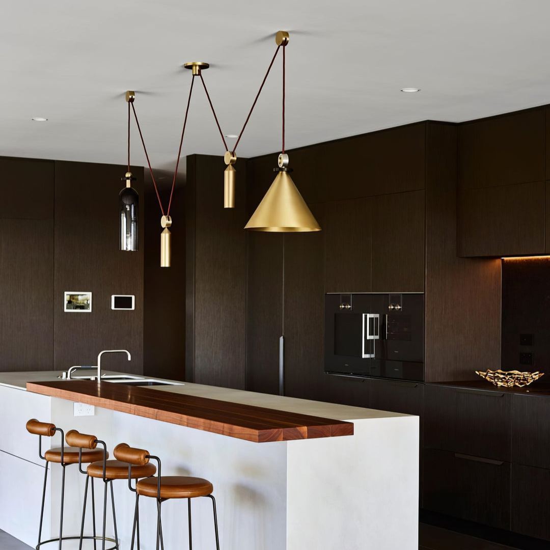 Alessio Unusual Metal Glass Pendant Light Bedroom Living Room