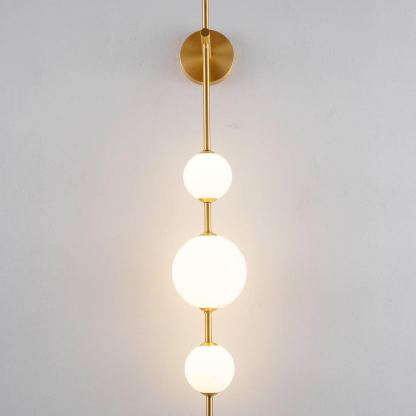 Edge Minimalism Metal Glass Plastic Wall Lamp Bedroom Living Room