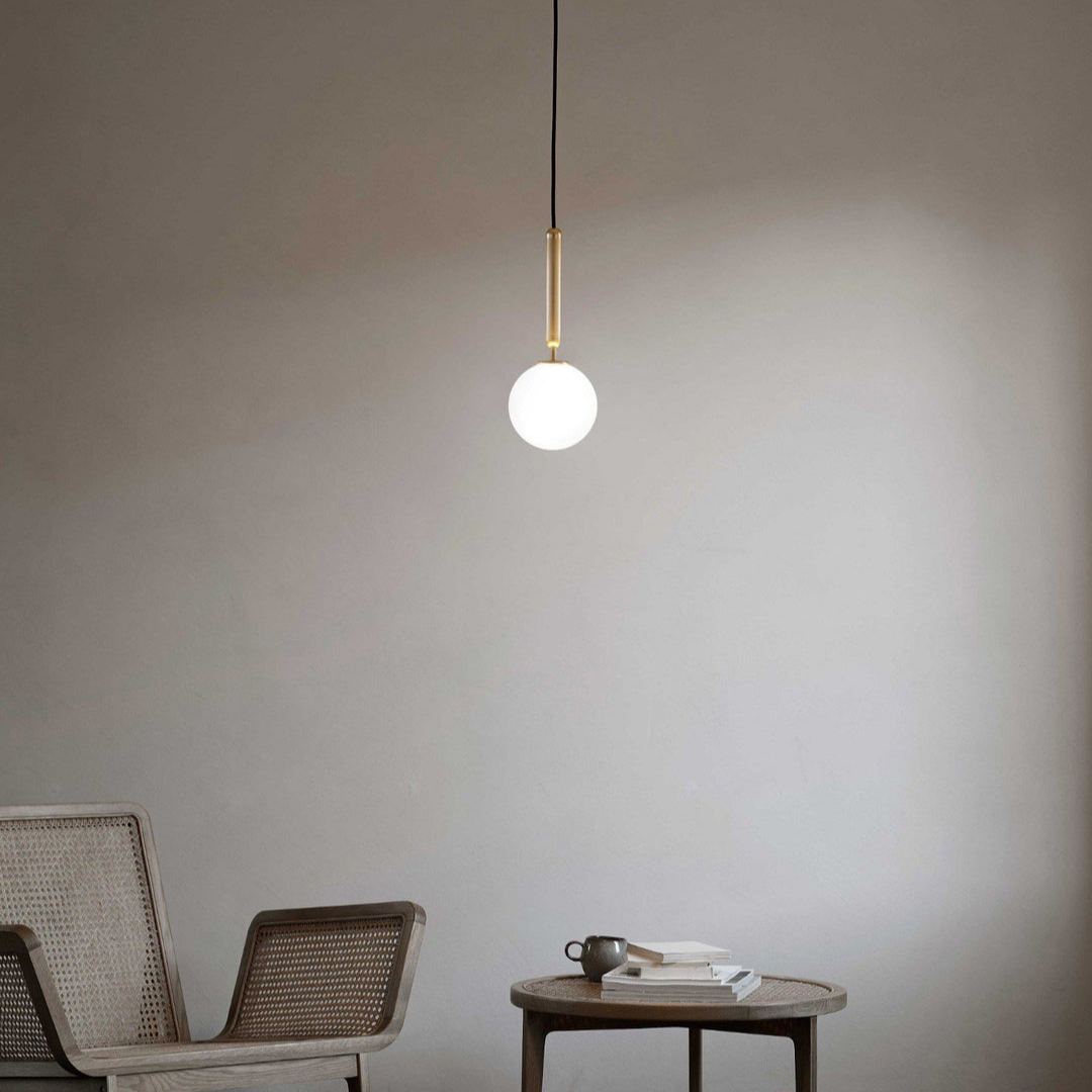 Hailie Minimalism Metal Glass Pendant Light Bedroom Living Room