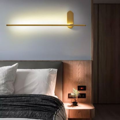 Edge Minimalism Metal Acrylic Wall Lamp Bedroom Living Room