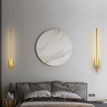 Edge Minimalism Metal Acrylic Wall Lamp Bedroom Living Room