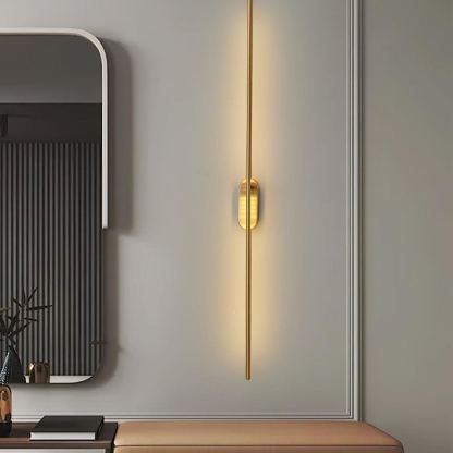 Edge Minimalism Metal Acrylic Wall Lamp Bedroom Living Room