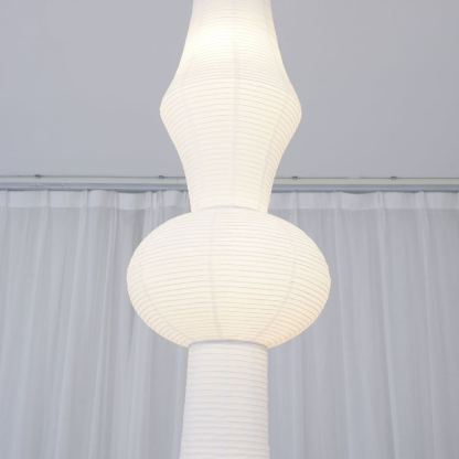 Renée Geometric Style Metal Paper Pendant Light Bedroom Living Room