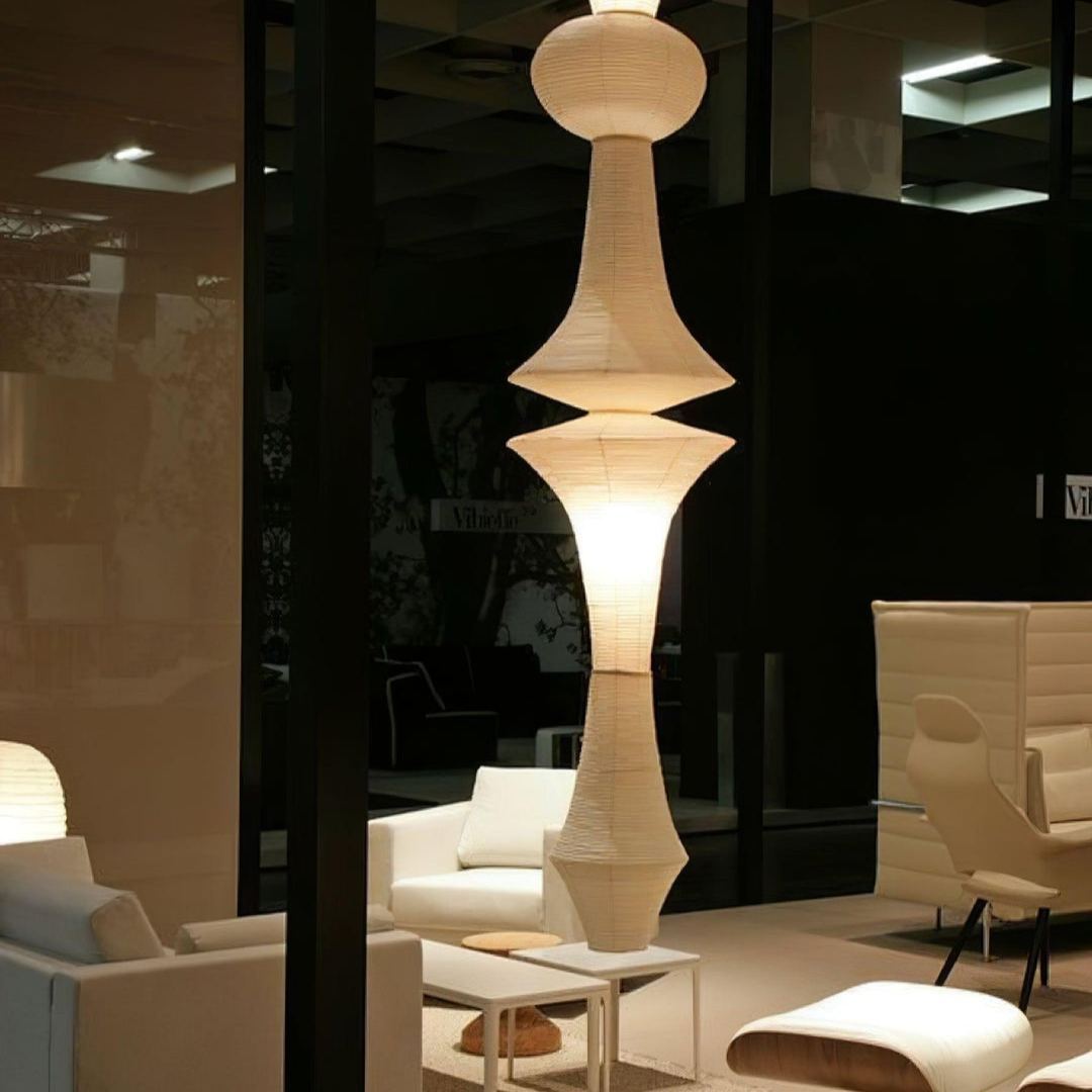 Renée Geometric Style Metal Paper Pendant Light Bedroom Living Room