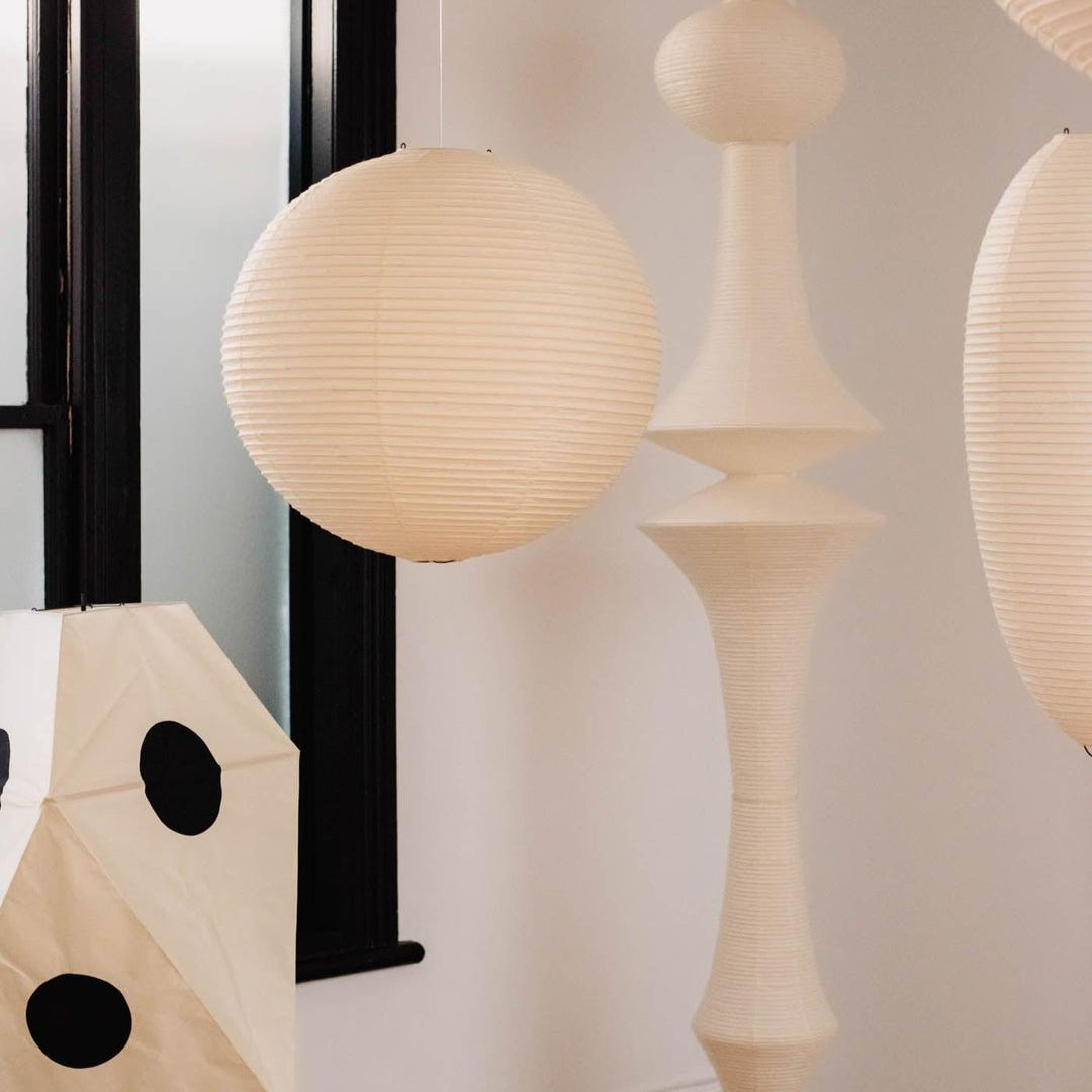 Renée Geometric Style Metal Paper Pendant Light Bedroom Living Room
