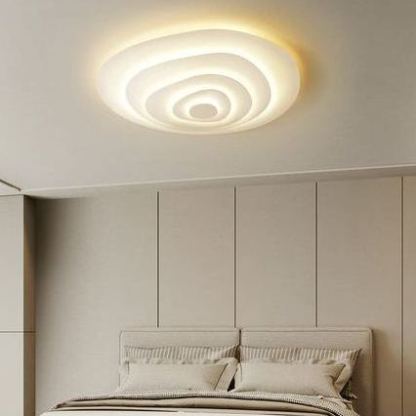 Quinn Modern Ripple Metal Ceiling Light Fixture Bedroom Living Room
